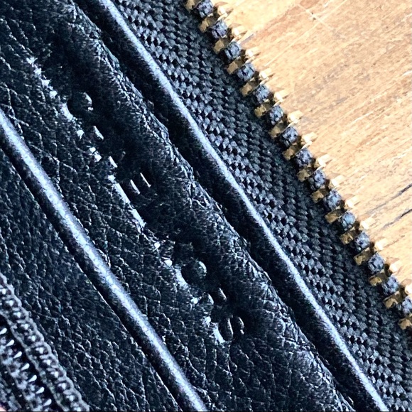 Michael Kors Black Gold Large Leather Wallet - Picture 14 of 16